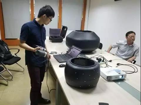 上海滬敖三維掃描案例——汽車輪胎硫化膠囊檢測